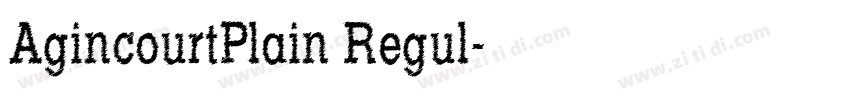 AgincourtPlain Regul字体转换